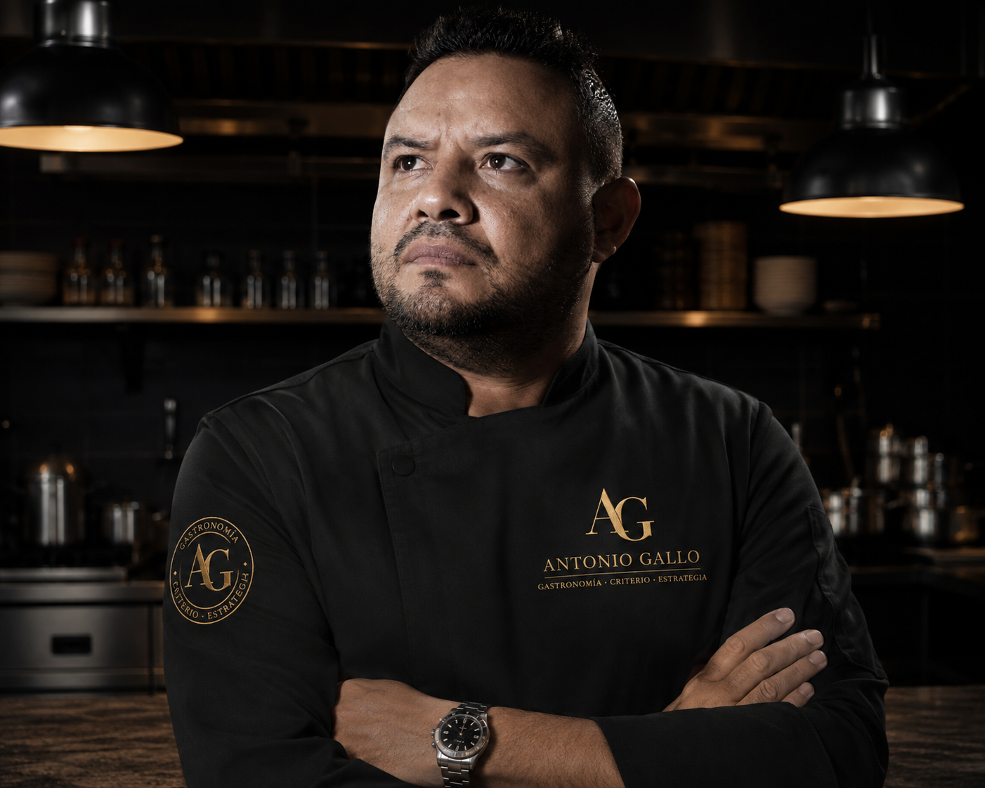 Antonio Gallo en su cocina